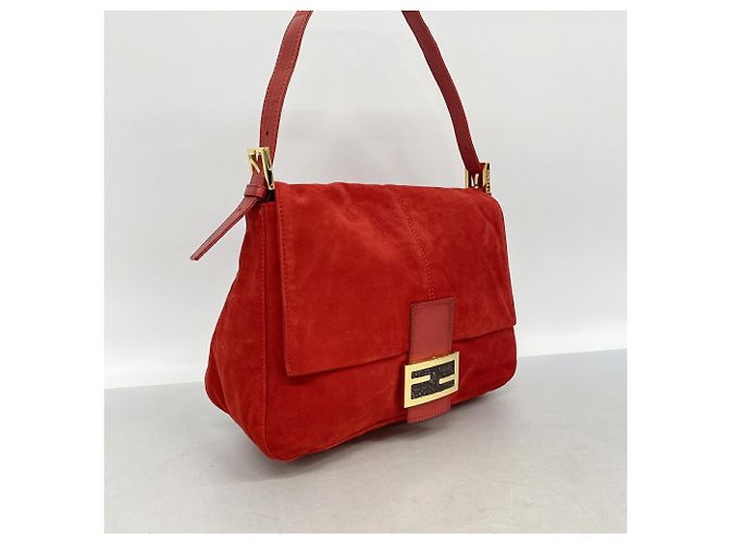 Borsa a secchiello Fendi Mamma Bucket in camoscio - vista 2