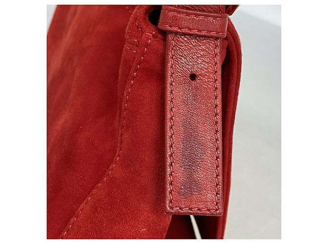 Borsa a secchiello Fendi Mamma Bucket in camoscio - vista 7