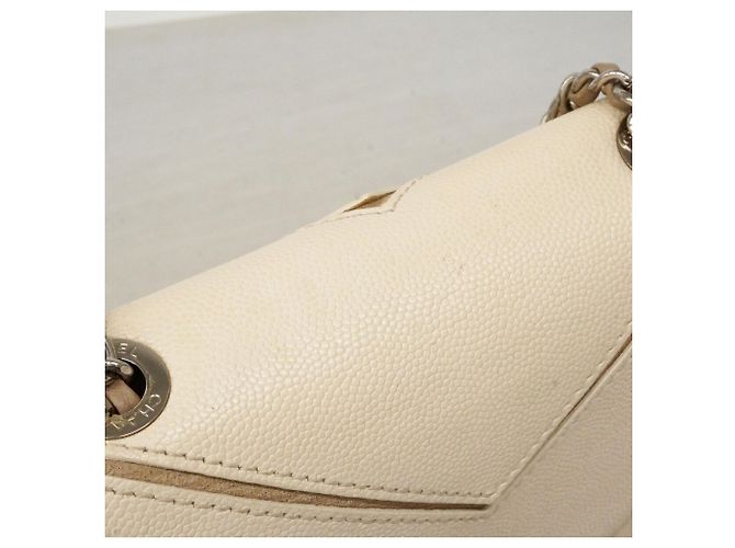 Borsa a tracolla Chanel Beige e Bianca - vista 10