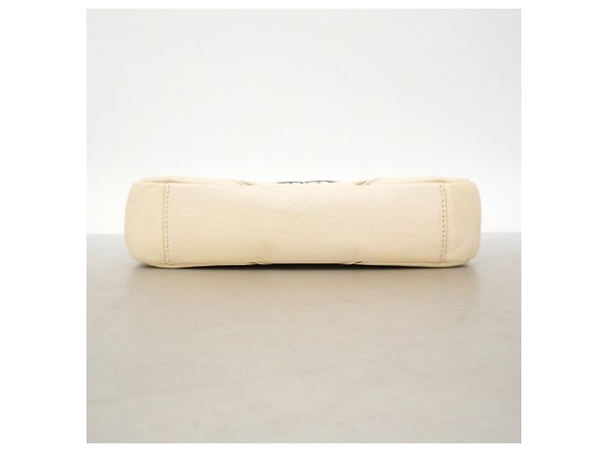 Borsa a tracolla Chanel Beige e Bianca - vista 3
