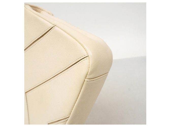 Borsa a tracolla Chanel Beige e Bianca - vista 6