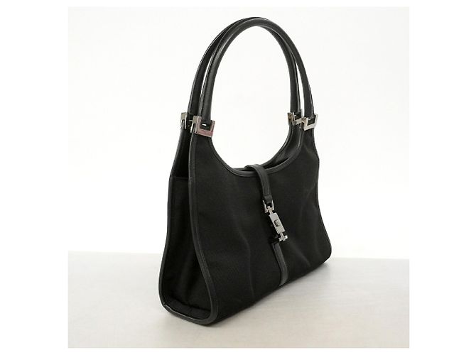 Borsa Gucci Jackie in tela nera - vista 2