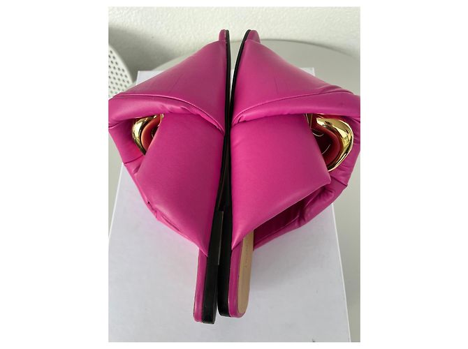 Sandali bassi in pelle rosa JW Anderson - vista 5