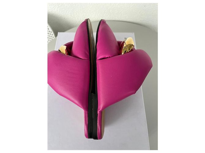 Sandali bassi in pelle rosa JW Anderson - vista 6