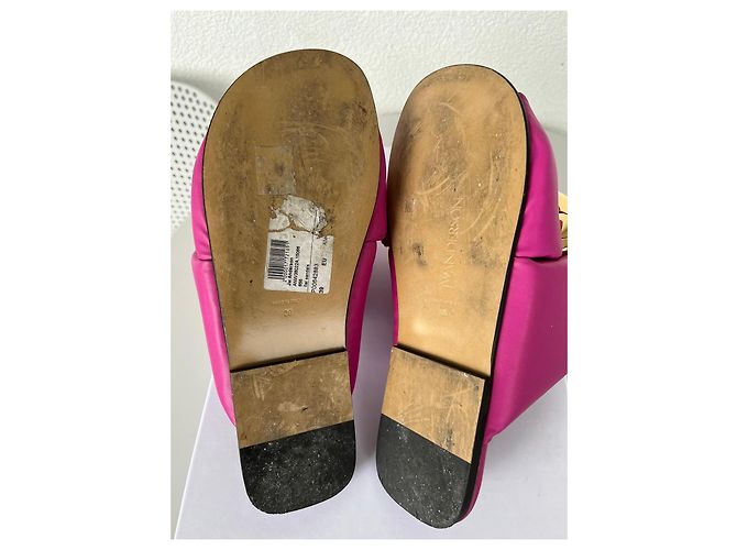 Sandali bassi in pelle rosa JW Anderson - vista 9