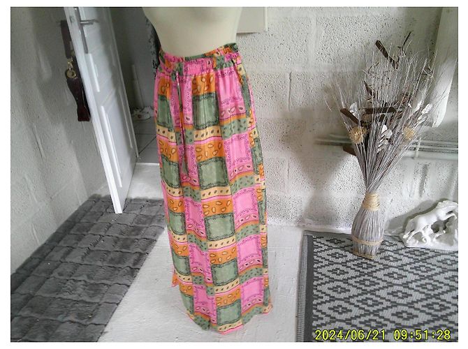 Autre Marque Gold & Silver Weite bedruckte Patchwork-Hose - Ansicht 3