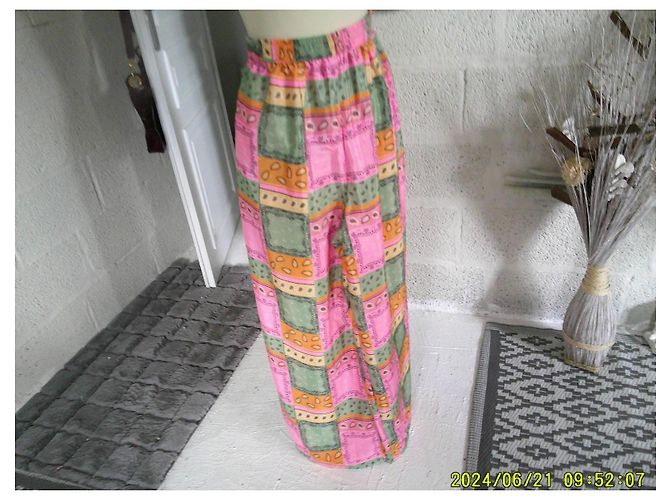 Autre Marque Gold & Silver Weite bedruckte Patchwork-Hose - Ansicht 4