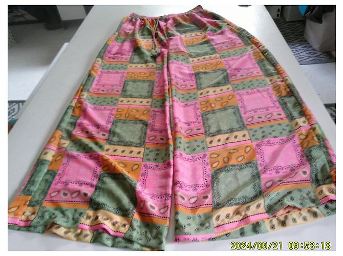 Autre Marque Gold & Silver Weite bedruckte Patchwork-Hose - Ansicht 5