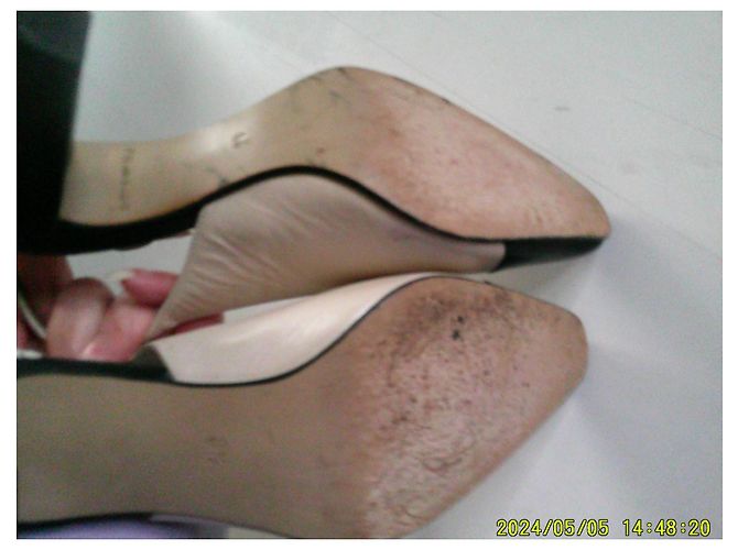 Autre Marque Décolleté Slingback Kaiser in Pelle Beige e Nero - vista 8