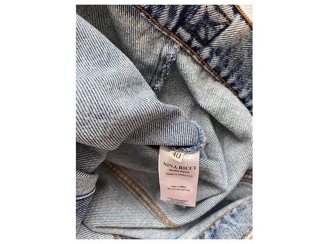 Nina Ricci hellblaue Jeansjacke - Ansicht 6