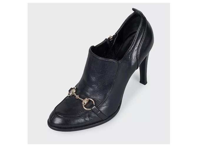Décolleté Gucci in pelle nera NWOB EU 38.5 usate - vista 3