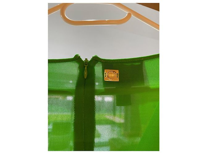 Autre Marque Cavalli Class Viskosekleid Grün - Ansicht 2