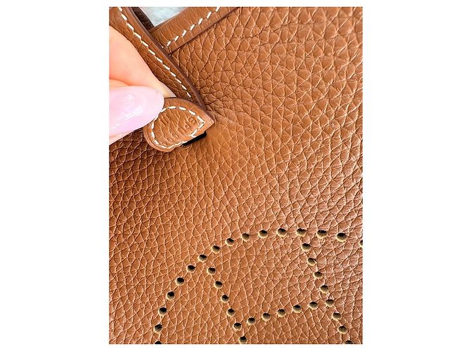 Hermès Evelyn Mini borsa a tracolla in pelle marrone - vista 4