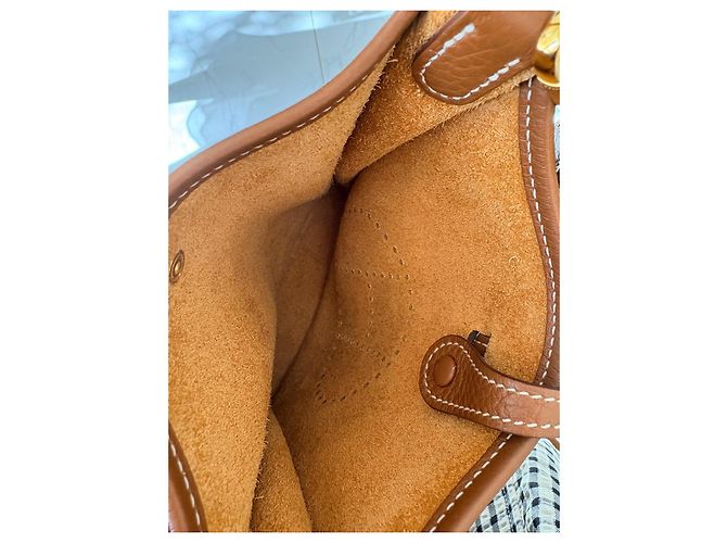 Hermès Evelyn Mini borsa a tracolla in pelle marrone - vista 7