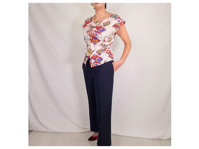 Jil Sander Dark Blue Tailored Wool Trousers - view 9