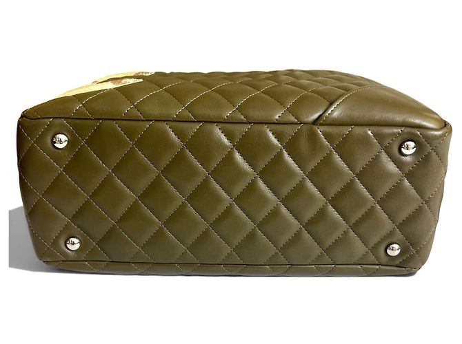 Chanel Ligne Cambon Bowler Bag Grün Python - Ansicht 8