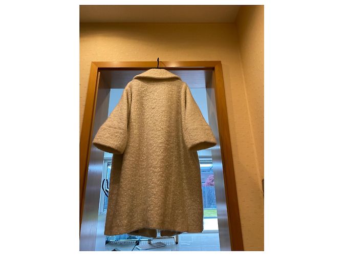 Autre Marque Diego M Cream Wool Coat - view 2
