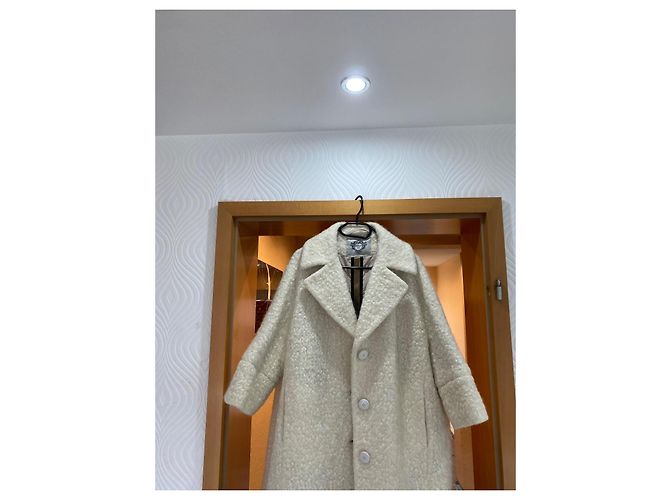 Autre Marque Diego M Cream Wool Coat - view 3