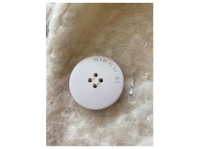 Autre Marque Diego M Cream Wool Coat - view 4