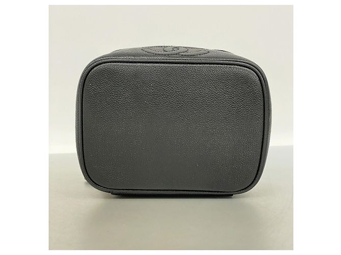 Bolso Vanity Chanel de piel de becerro granulada negra - vista 3