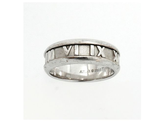 Autre Marque Tiffany & Co. Atlas Ring aus 18K Weißgold - Ansicht 2