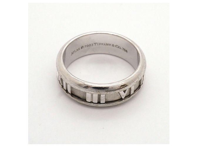 Autre Marque Tiffany & Co. Atlas Ring aus 18K Weißgold - Ansicht 3