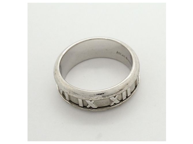 Autre Marque Tiffany & Co. Atlas Ring aus 18K Weißgold - Ansicht 7