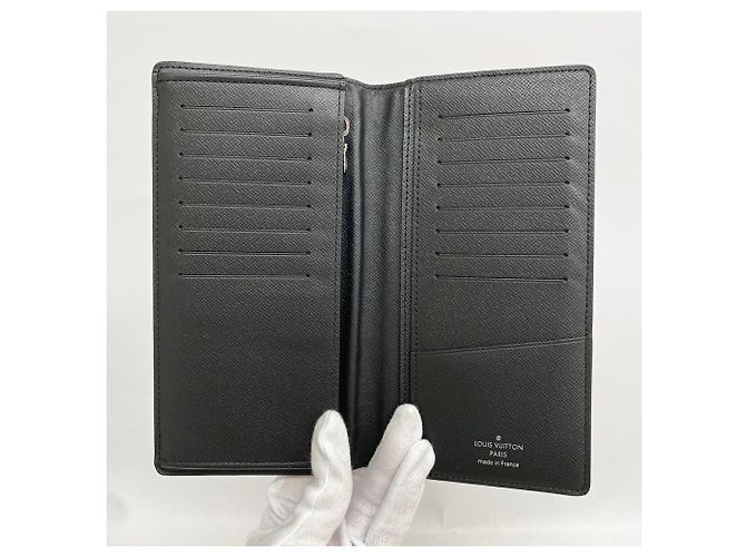 Louis Vuitton Monogram Eclipse Portefeuille Brazza Long Wallet - vista 3