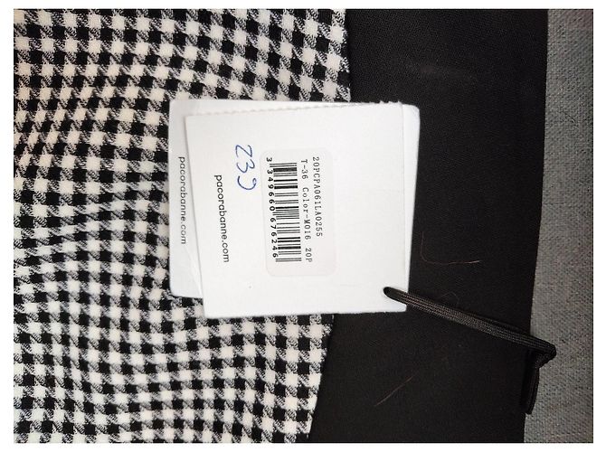 Pantalones Paco Rabanne de cuadros houndstooth - vista 4