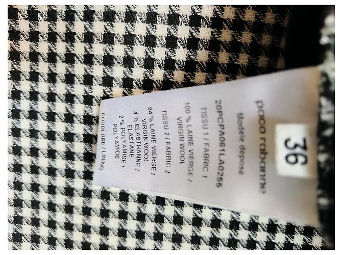 Pantalones Paco Rabanne de cuadros houndstooth - vista 8