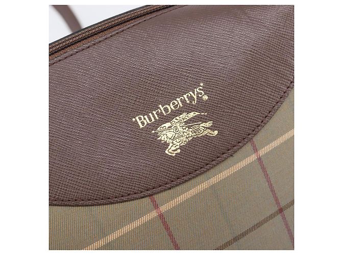 Burberry Nova Check Schultertasche aus Canvas - Ansicht 6