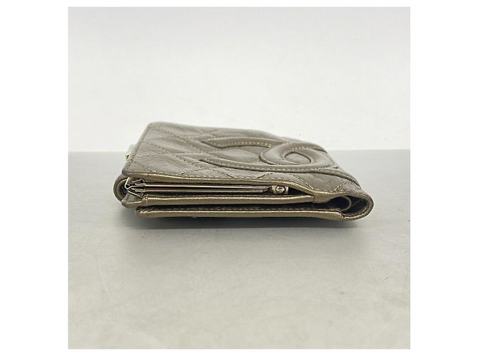 Chanel Cambon Leder Portemonnaie Bronze - Ansicht 2