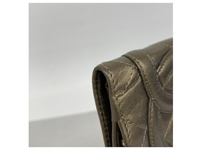 Chanel Cambon Leder Portemonnaie Bronze - Ansicht 5
