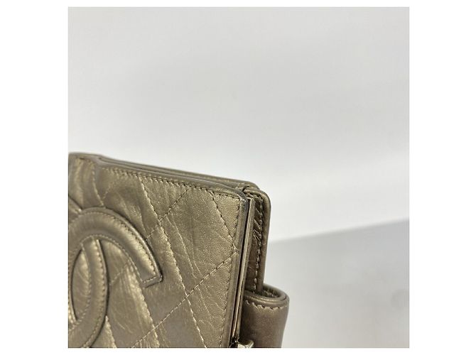 Chanel Cambon Leder Portemonnaie Bronze - Ansicht 6