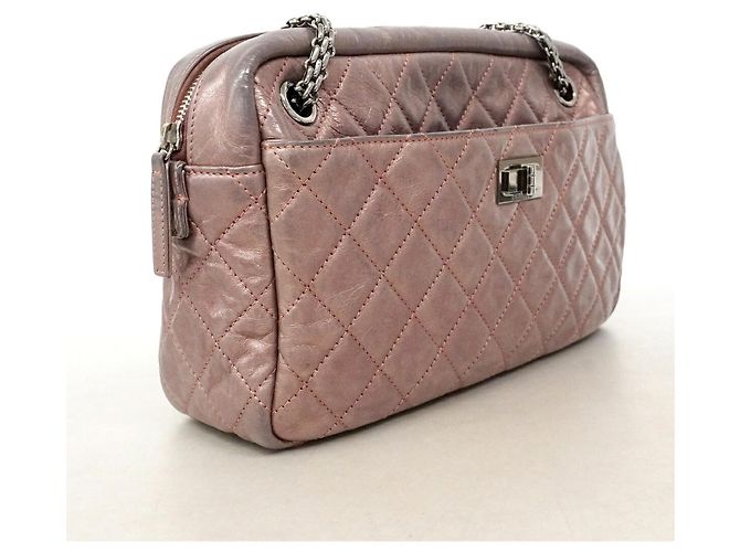 Chanel 2.55 gesteppte Schultertasche aus Leder mit Kette - Ansicht 2