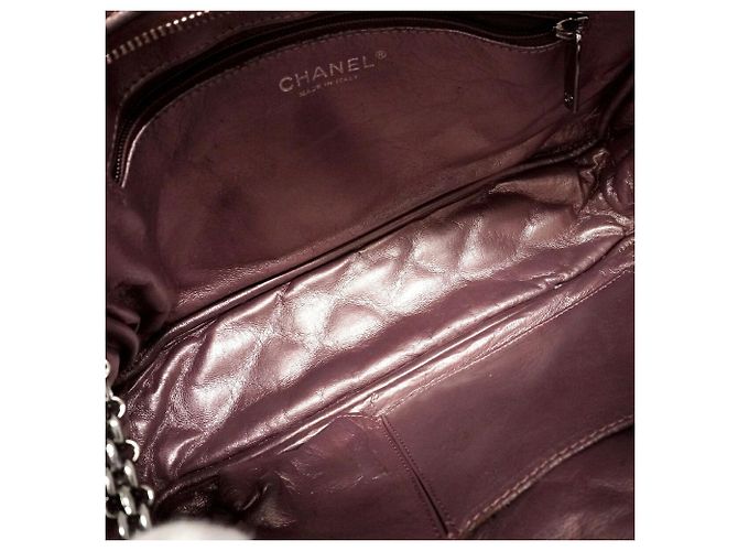 Chanel 2.55 gesteppte Schultertasche aus Leder mit Kette - Ansicht 4