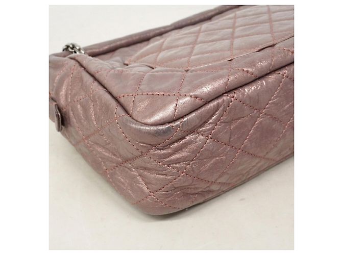 Chanel 2.55 gesteppte Schultertasche aus Leder mit Kette - Ansicht 7