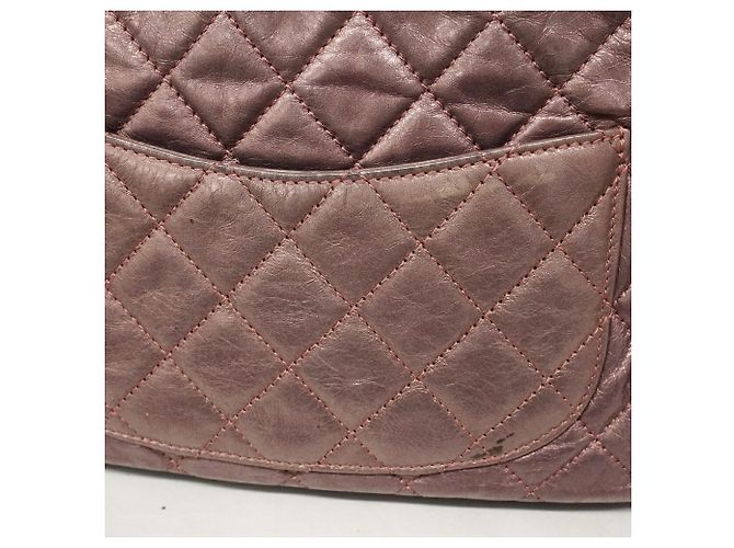 Chanel 2.55 gesteppte Schultertasche aus Leder mit Kette - Ansicht 9