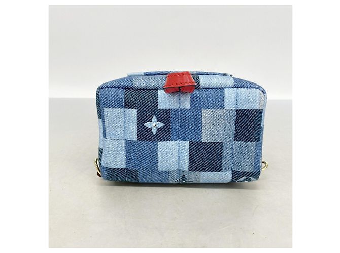 Mochila MINI Palm Springs Louis Vuitton Monogram Denim - vista 3