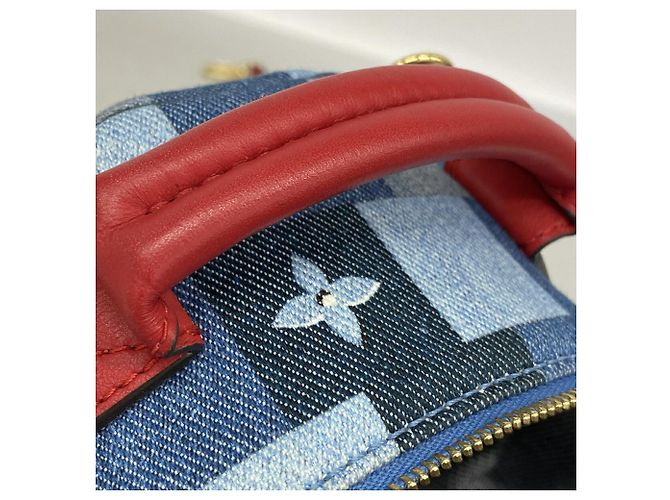 Mochila MINI Palm Springs Louis Vuitton Monogram Denim - vista 7