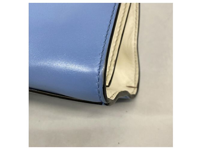 Gucci Bamboo Handtasche aus Leder Hellblau - Ansicht 7