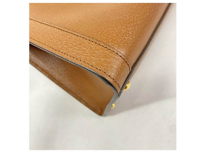 Borsa tote Gucci Diana in pelle marrone - vista 6