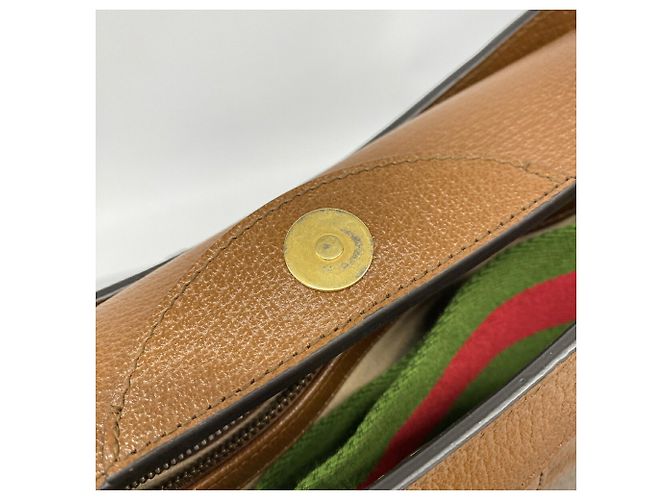 Borsa tote Gucci Diana in pelle marrone - vista 7