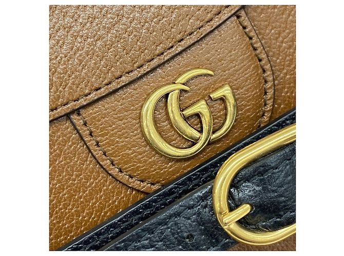 Borsa tote Gucci Diana in pelle marrone - vista 8