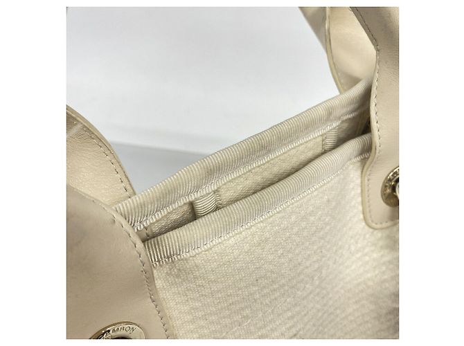 Chanel Deauville Canvas Chain Tote Bag - Ansicht 10