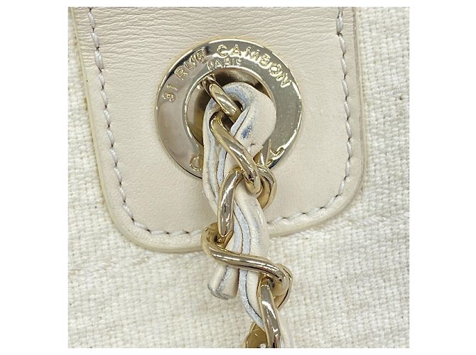 Chanel Deauville Canvas Chain Tote Bag - Ansicht 8