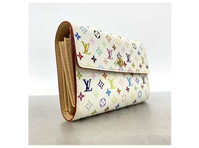 Portafoglio Tri-fold Louis Vuitton in Blanc - vista 2