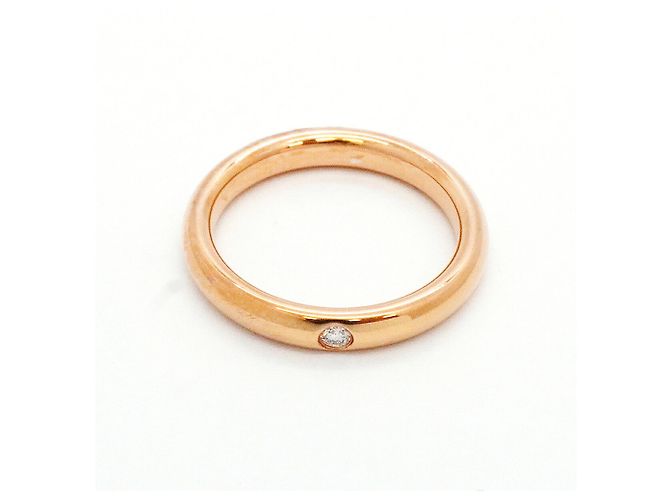 Autre Marque Tiffany & Co. Ehering aus 18K Roségold mit Diamanten - Ansicht 3