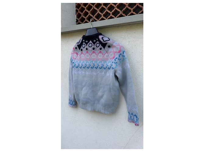 Giorgio Armani Strickjacke
Grau Rosa Blau Muster
Wollmischung - Ansicht 3