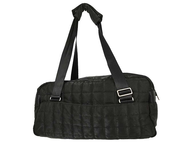 Chanel Sport Line Bolsa Duffle em Nylon Acolchoado Grande com Bolso Duplo - vista 2
